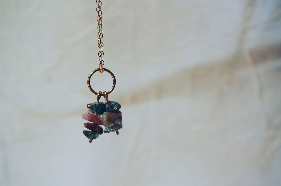 Miniature : Mataranka - Collier gold filled et pierres fines