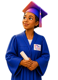 Jeune femme diplômée en robe et chapeau académique