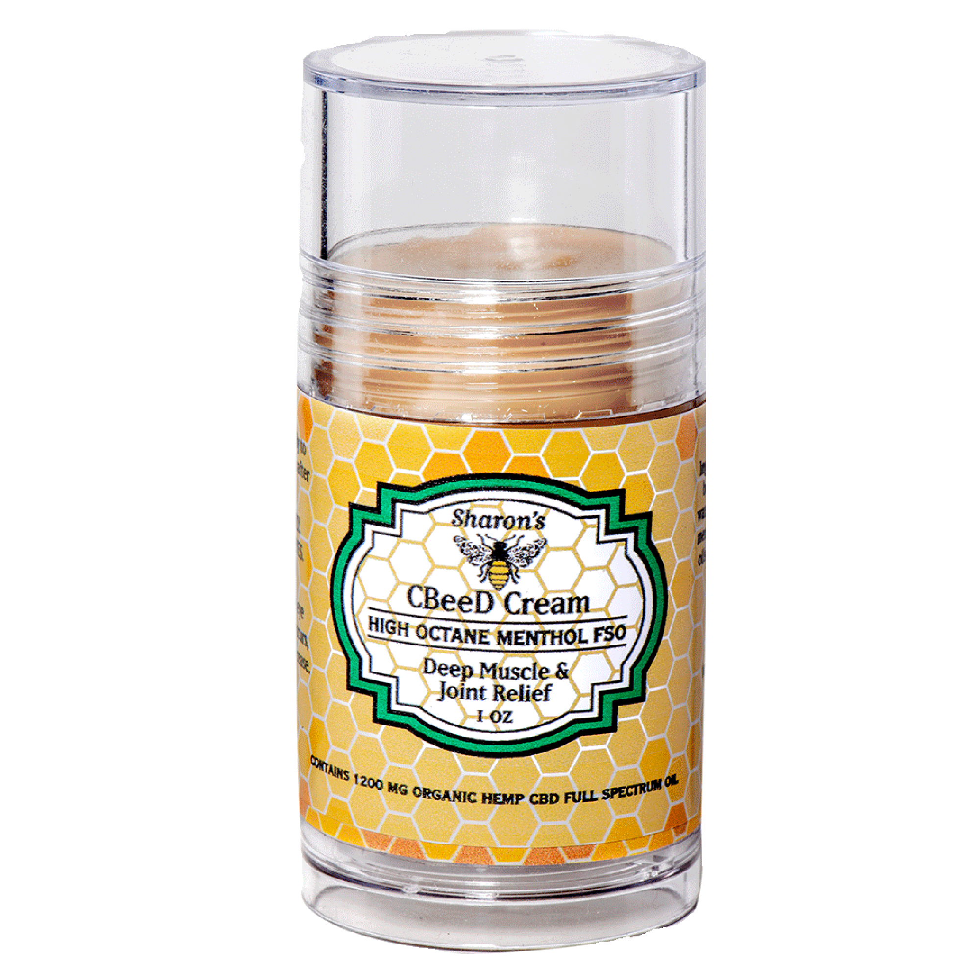 1500mg Menthol FSO Hemp Travel Tube, cooling mess-free portable hemp cream applicator by Sharon’s Magic Cream.