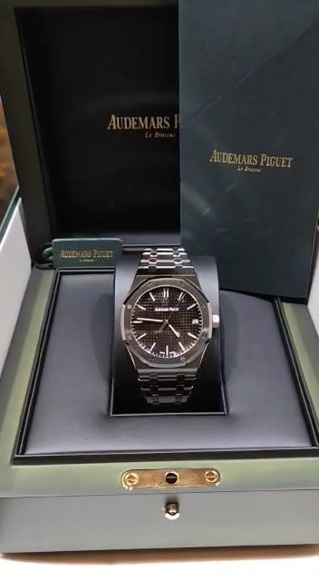 Thumbnail: Brand New~ Audemars Piguet AP Royal Oak 15500st Black