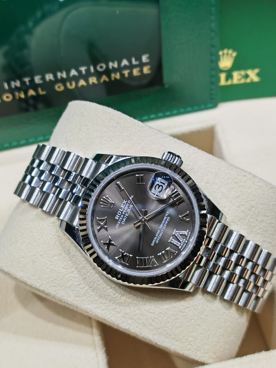 Thumbnail: Rolex Ladies Datejust 31mm Grey Diamond VI 2021