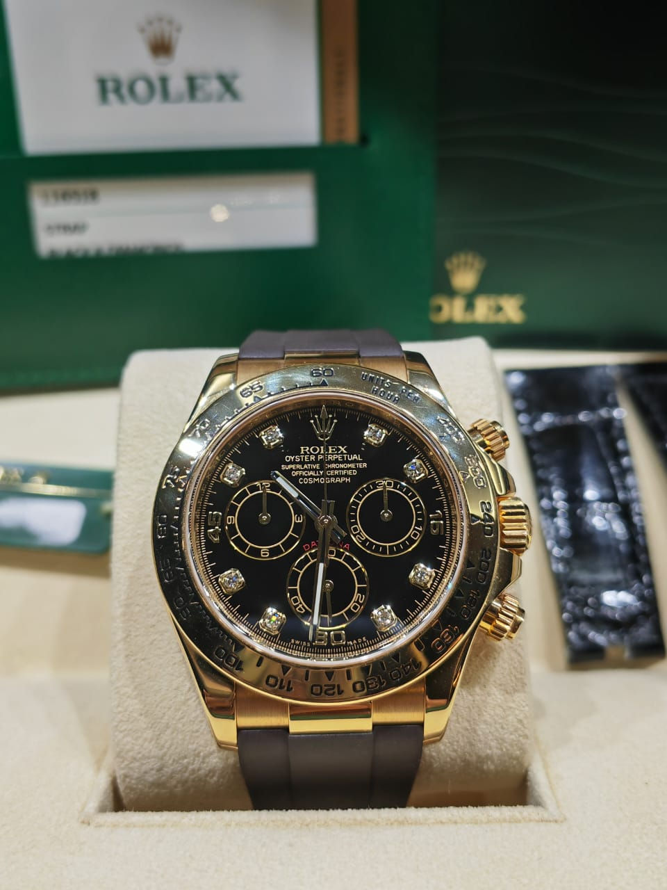 Rolex Daytona 18k 116518 Diamonds