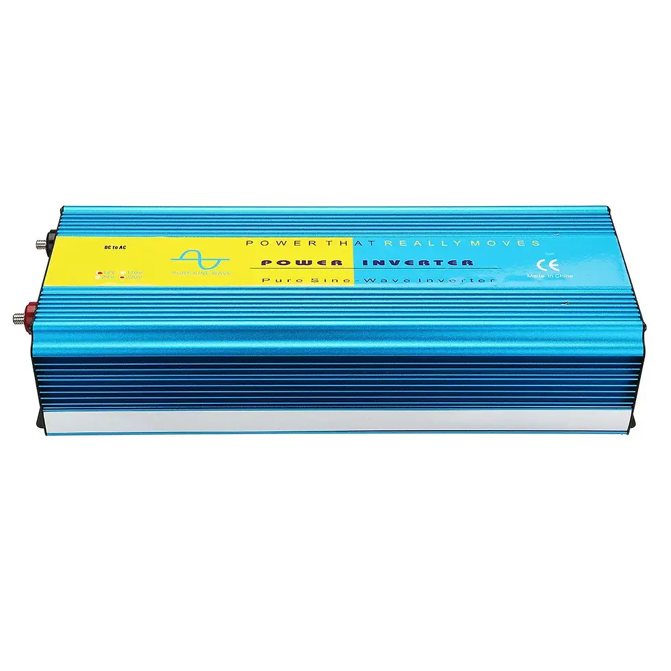 Thumbnail: DC 12V à AC 110V 4000W Onduleur à onde sinusoïdale pure LCD Affichage - 12V-110V
