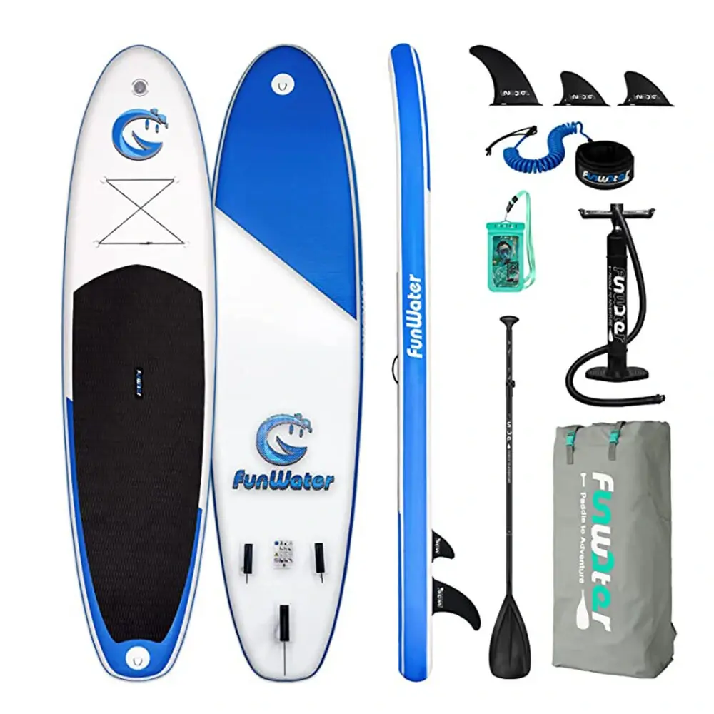 FunWater Stand Up Paddle Gonflable 335 x 82 x 15 cm 150KG Charge Max