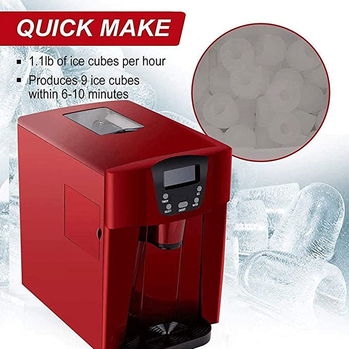 Thumbnail: Machine à glaçons, Silencieuse, Portable, Comptoir électrique, auto-nettoyant