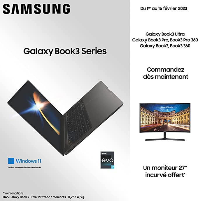 Miniature : Samsung Galaxy Book3 Ultra 16” i7H / 32GB / 1TB / RTX4050