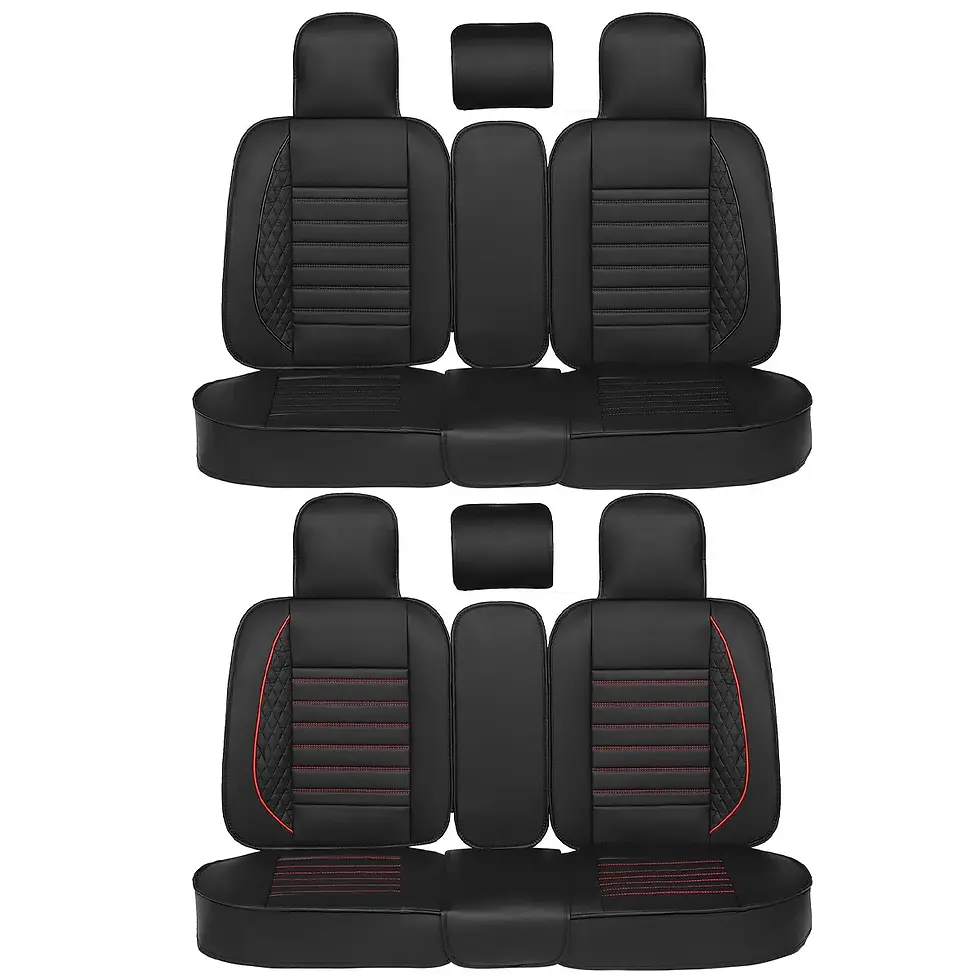 Thumbnail: 5 Siège de voiture 3D ensemble complet en cuir PU coussin et avant