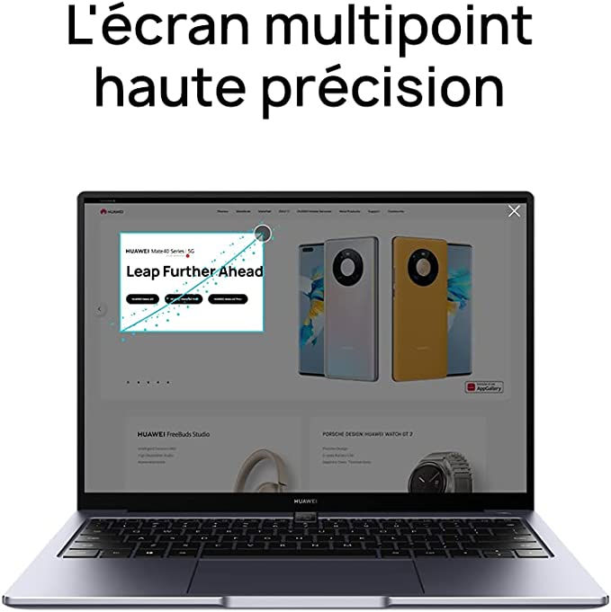 Thumbnail: HUAWEI MateBook 14 PC Portable Écran 14'' FullView 2K, 16Go RAM, 512Go SSD