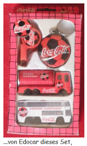 2010 Edocar Coca Cola Fussball Set
