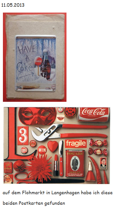 2013 Coca Cola Postkarte