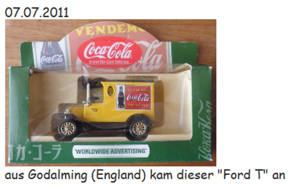 2011 Coca Cola Lledo