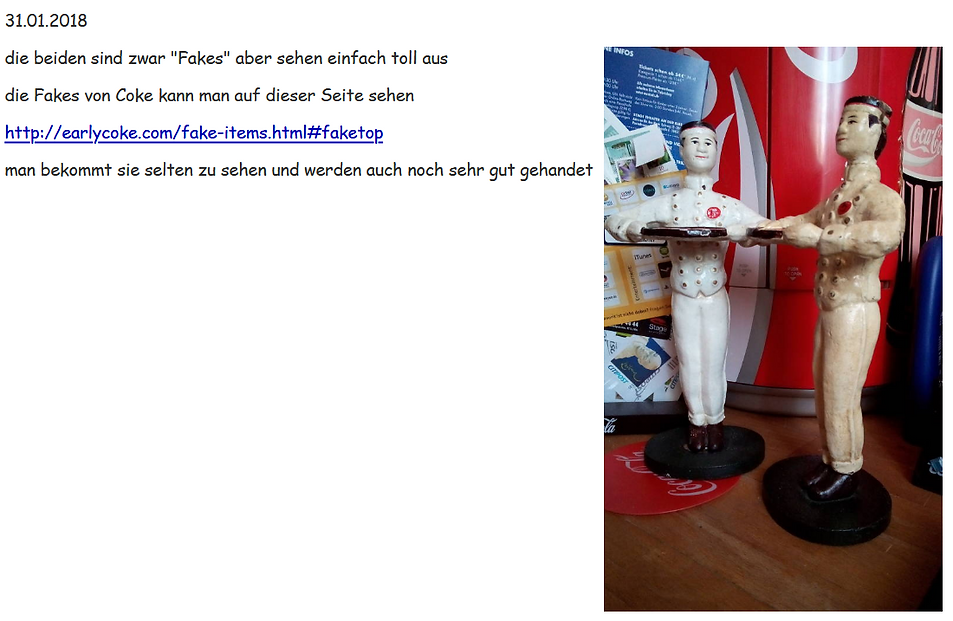 Coca Cola Figur Diener