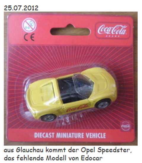2012 Coca Cola Edocar Opel speedstar