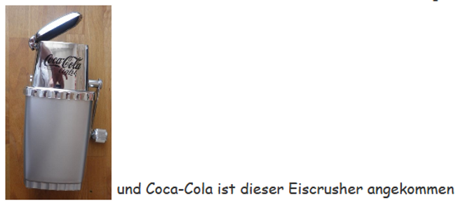 2011 Coca Cola Ice Crusher