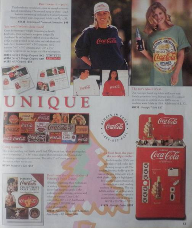 Coca Cola Weihnachtskatalog 1994 Holiday