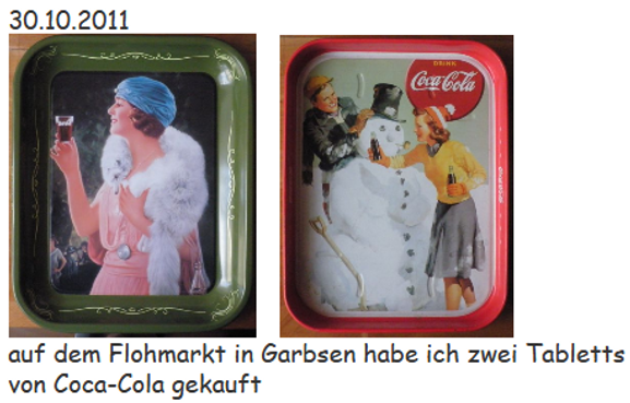 2011 Coca Cola Tablett