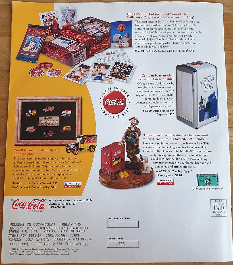 Coca Cola Katalog Sommer 1994 Seite 36.j