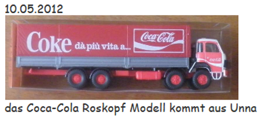 2012 Coca Cola Roskopf
