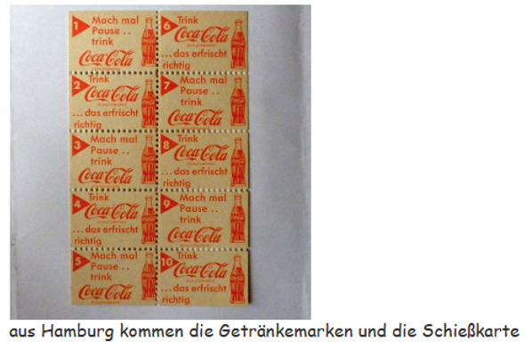 2013 Coca Cola Getränke Karte