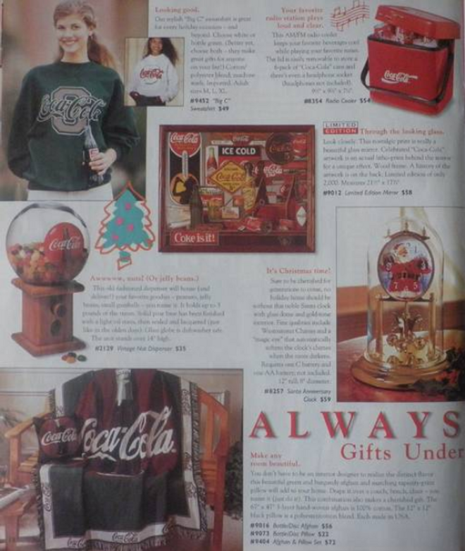 Coca Cola Weihnachtskatalog 1994 Holiday