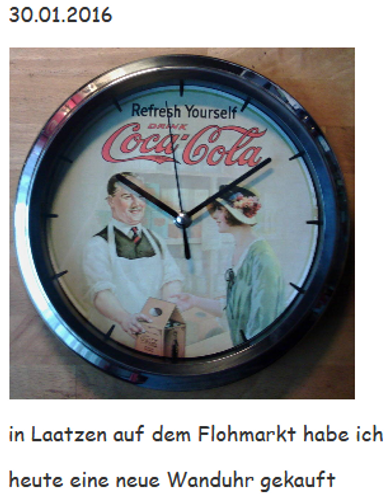 2016 Coca Cola Uhr
