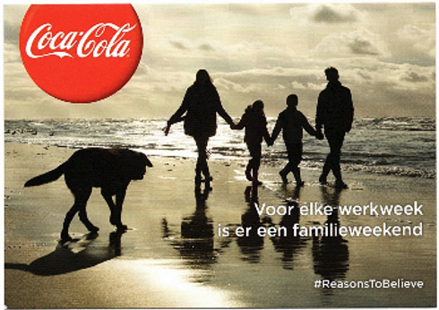 2017 Coca Cola Postkarte