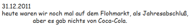 2011 keine Coca Cola Funde