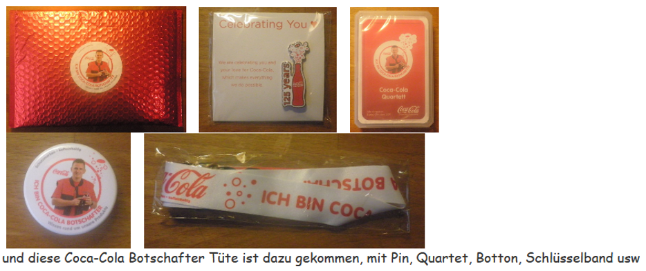 2011 Coca Cola Botschafter Set