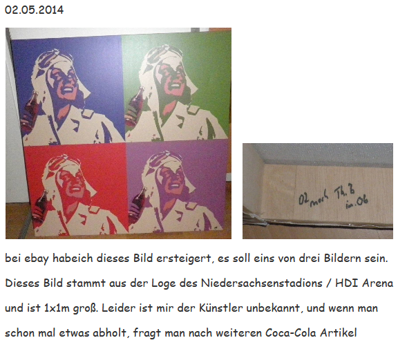 2014 Coca Cola Gemälde Niedersachsenstad