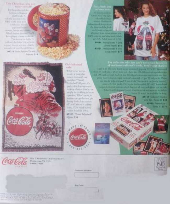 Coca Cola Weihnachtskatalog 1994 Holiday