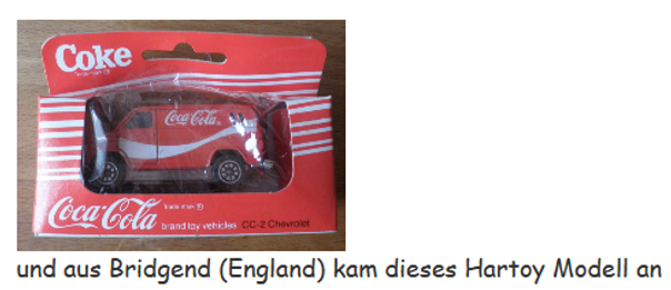 2011 Coca Cola Hart Toy