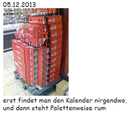 2013 Coca Cola Kalender