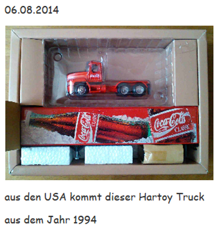 2014 Coca Cola Hartoy