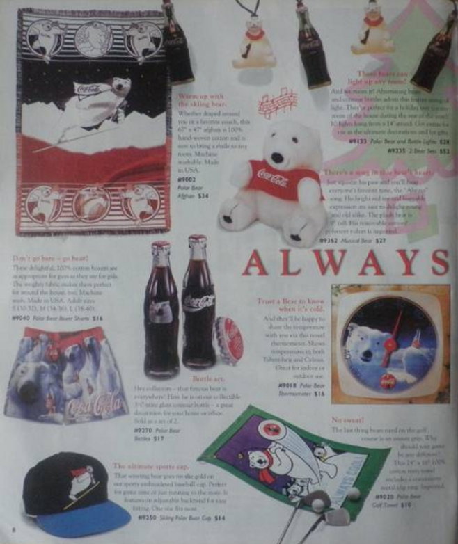 Coca Cola Weihnachtskatalog 1994 Holiday