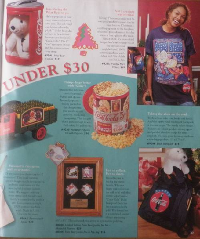 Coca Cola Weihnachtskatalog 1994 Holiday