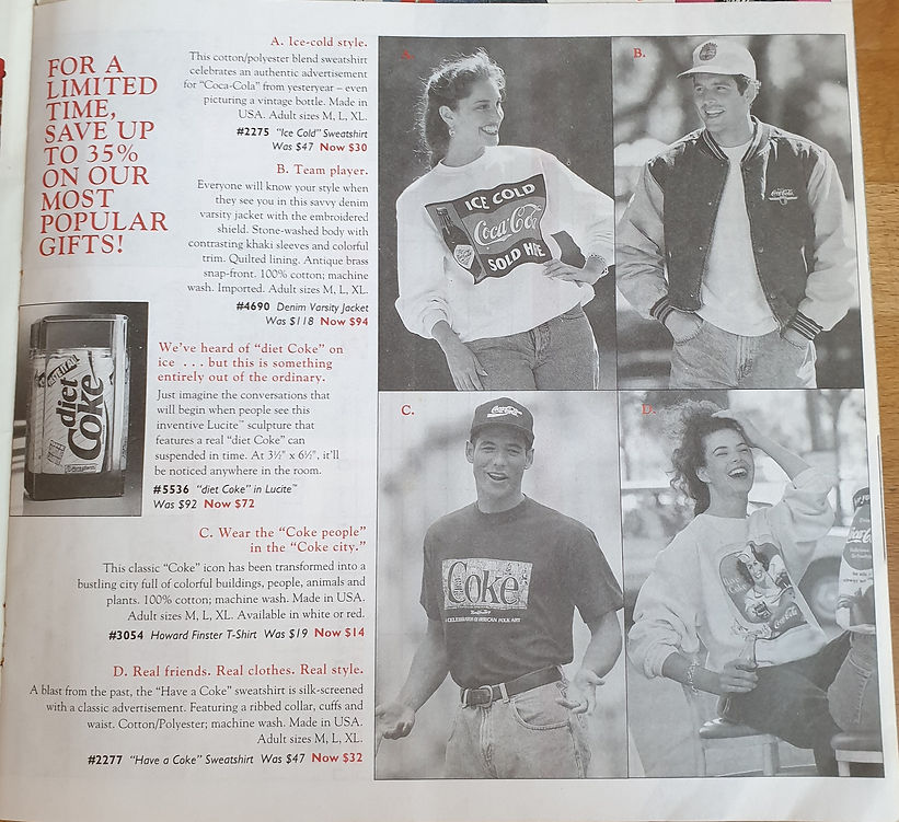 Coca Cola Katalog Sommer 1994 Bestellsch