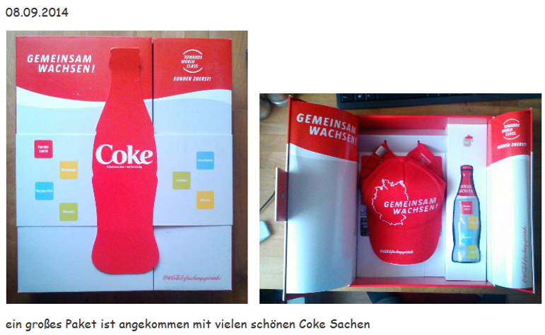 2014 Coca Cola Set Gemeinsam wachsen