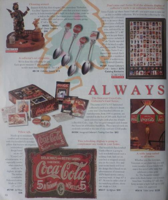 Coca Cola Weihnachtskatalog 1994 Holiday