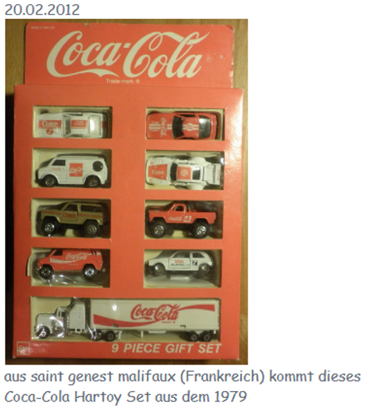 2012 Coca Cola Hartoy Set