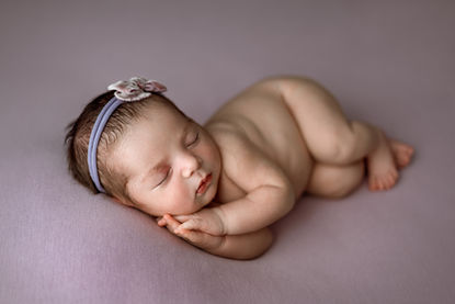 Newborn Baby Girl photographed by Jennifer Rodriguez Photography located in Overland Park, KS.