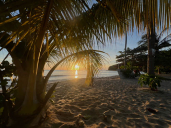 Sunset at Mount Irvine Bay, Tobago