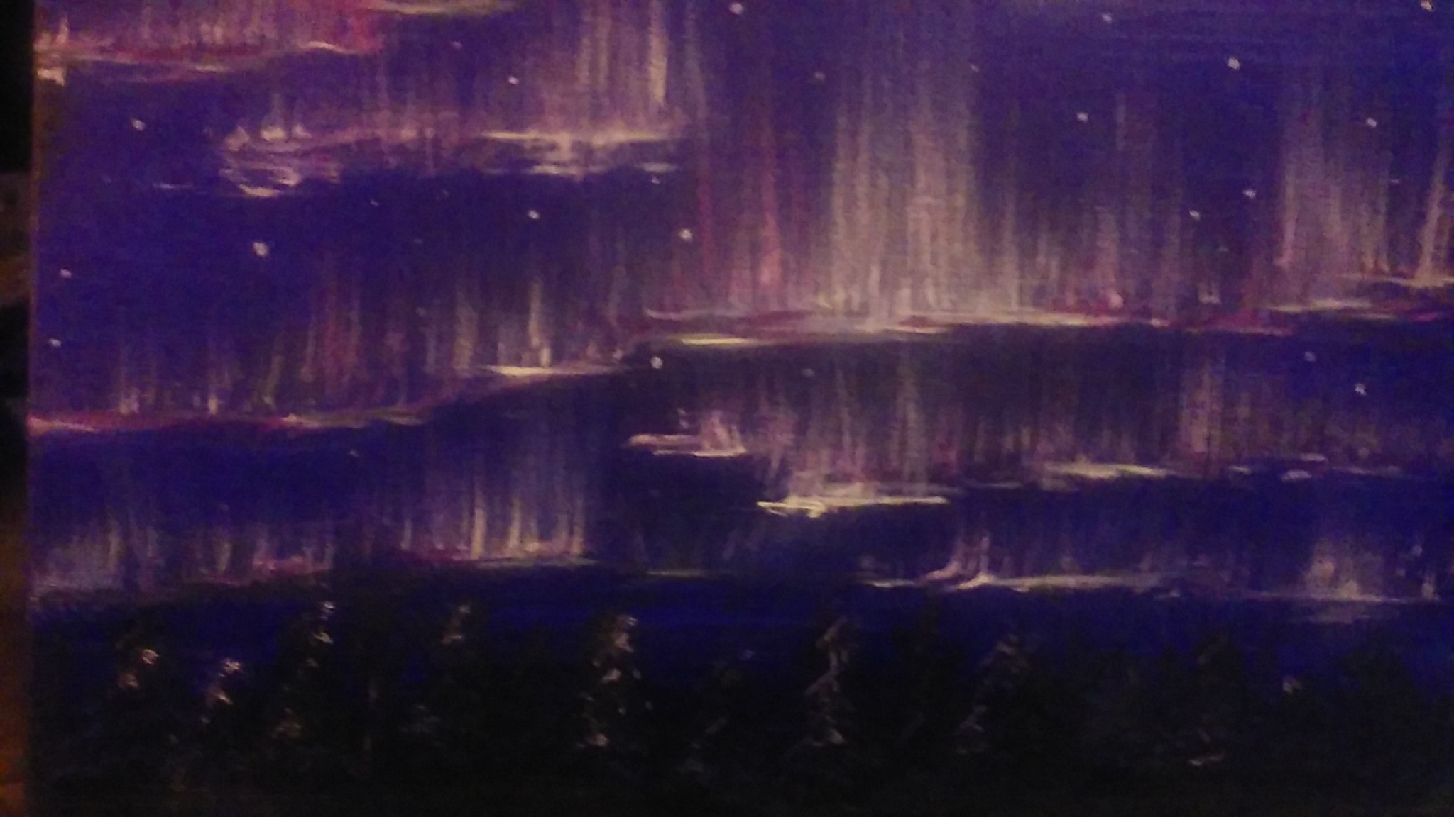 Northern Lights Painting