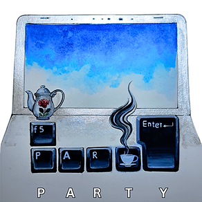 The PARTY artwork marks our private celebration division. These are not quick set-ups or nightlife bookings. Our parties are fully authored experiences — villa programs, yacht nights, milestone celebrations and multi-day social journeys designed with production precision.