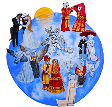 Wedding of Six Different Nationalities in Thailand