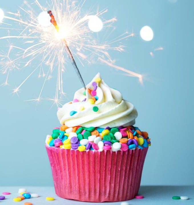 Piping a buttercream swirl