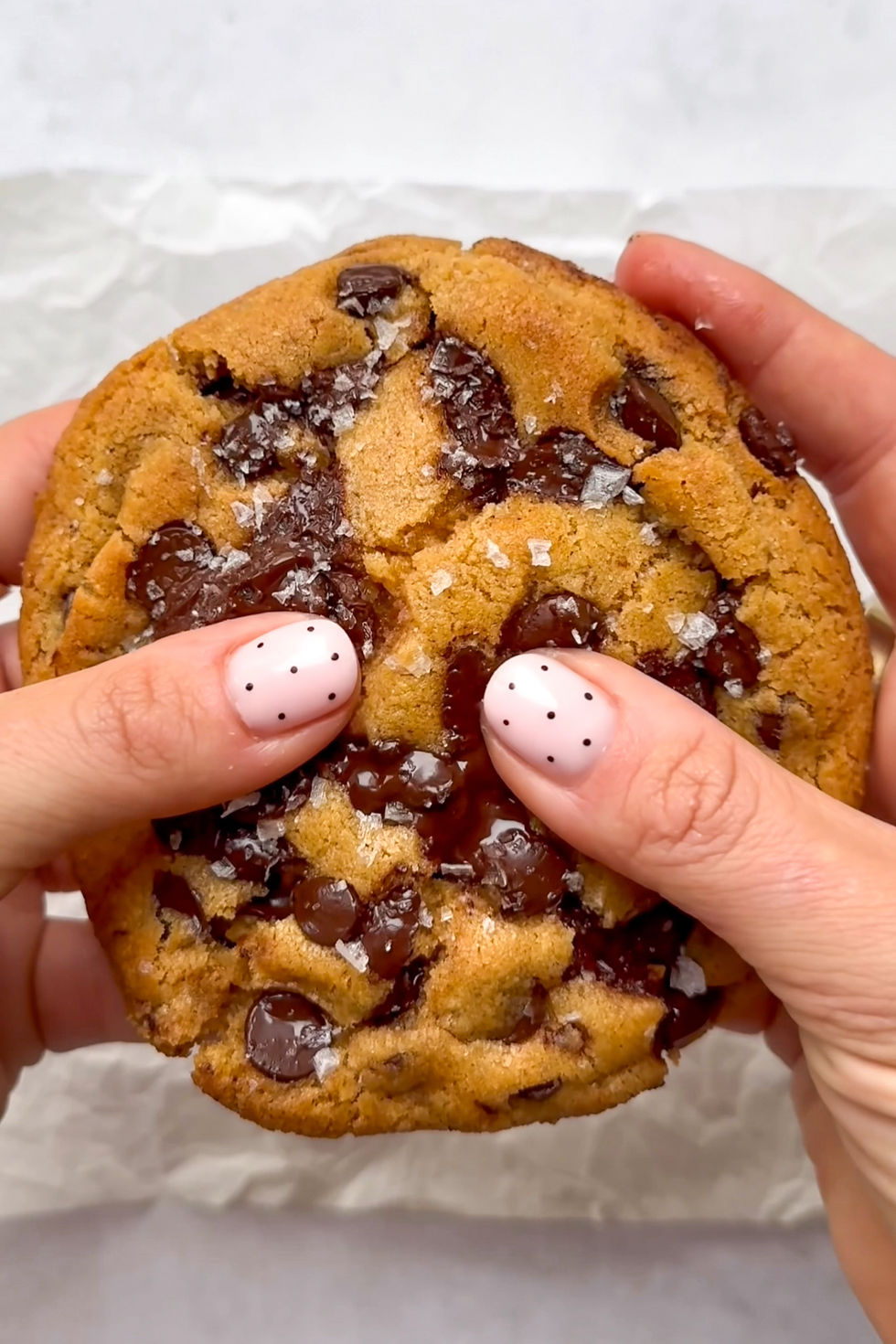 Single serve chocolate chip cookie