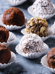 Chocolate ganache truffles