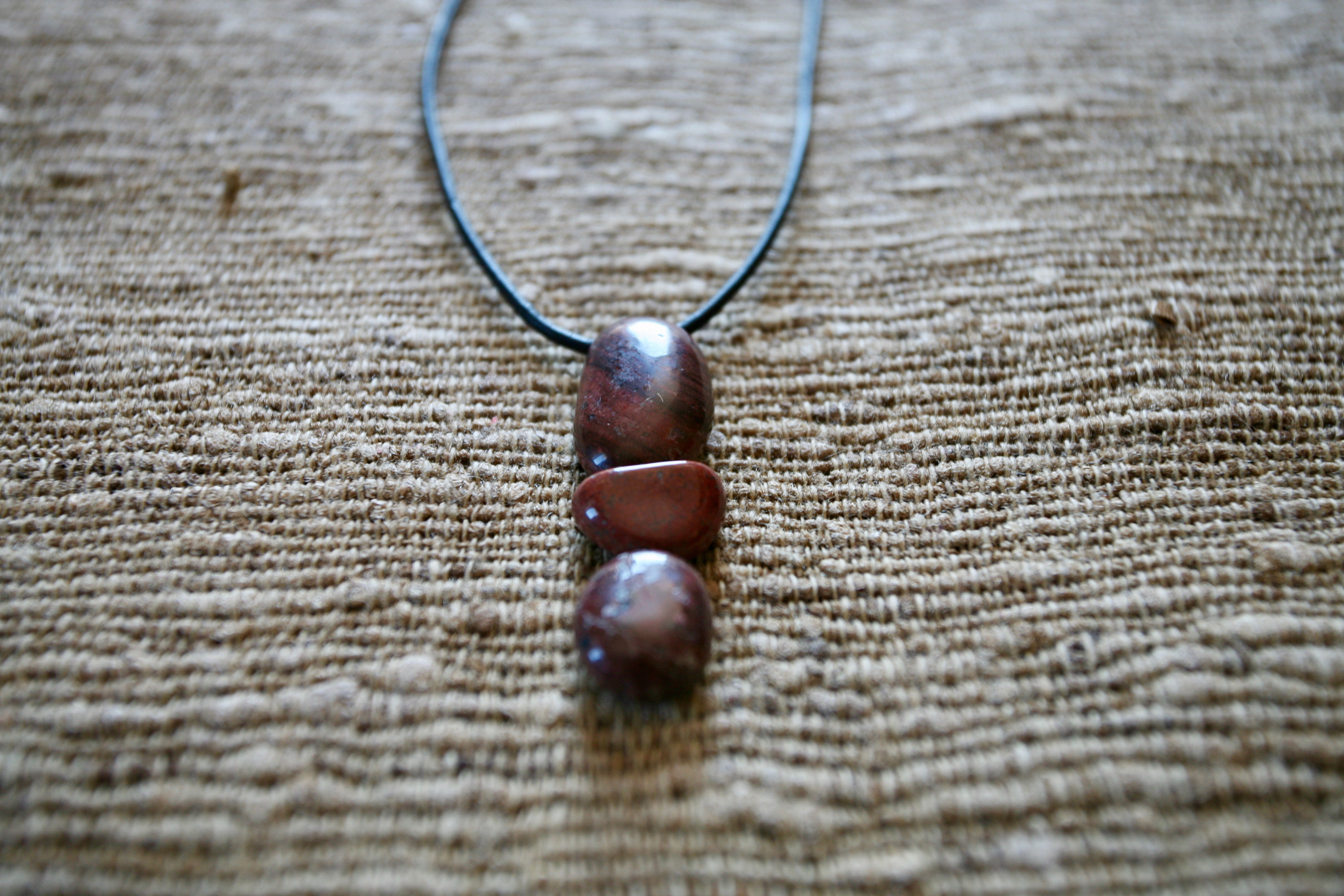 Leather necklace