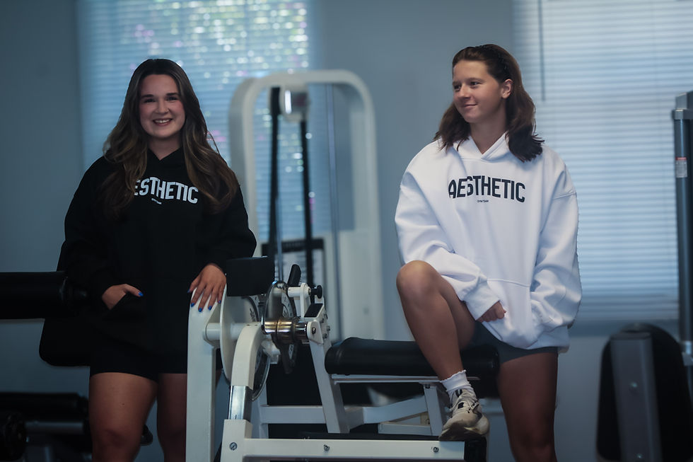 Woman Wearing Team Aesthetic Athletic Clothing