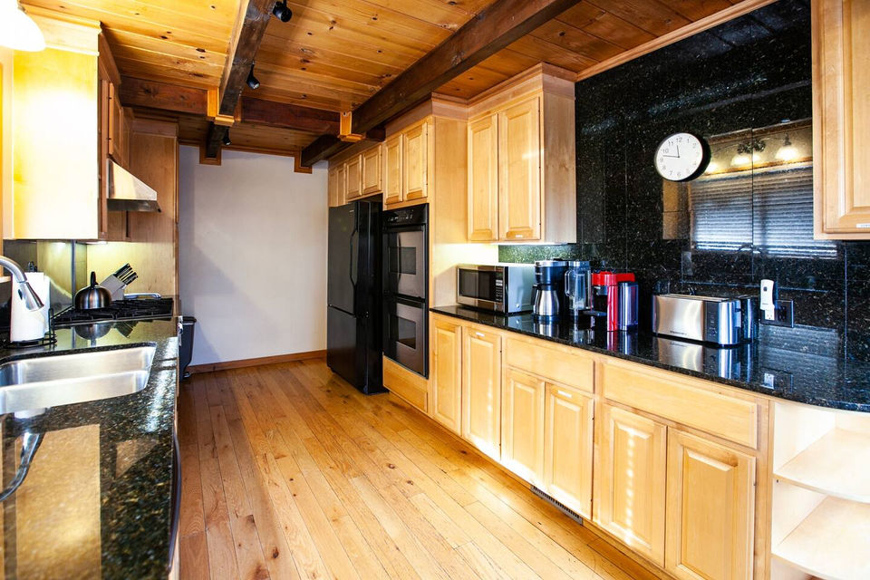 Updated kitchen fully equipped for home cooked meals during your stay!